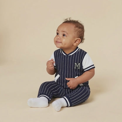 AMA™ Little MVP Pinstripe Kids Romper